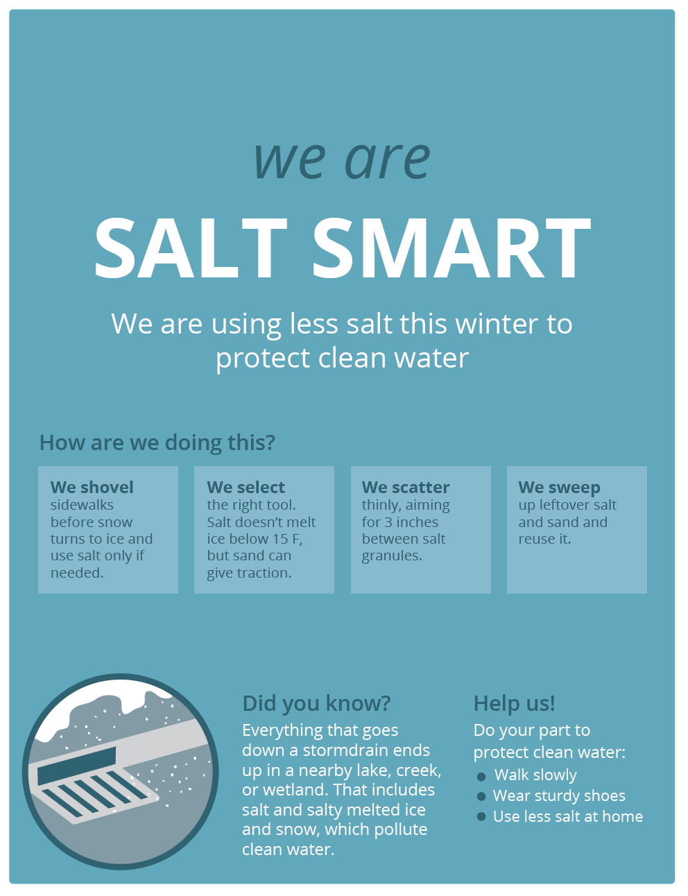 We are salt smart one sided brochure