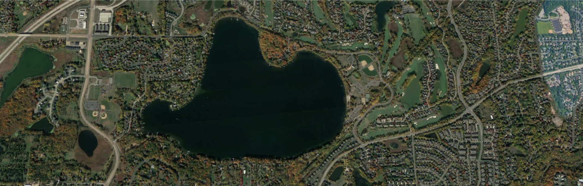 Riley Lake aerial 2020